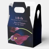 Wazig Blauw Calla Lily 18e bruiloft Jubileum Bedankdoosjes (Geopend)