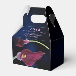 Wazig Blauw Calla Lily 18e bruiloft Jubileum Bedankdoosjes