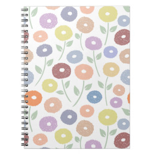 Wazig Bloemmotief Pastels Notitieboek