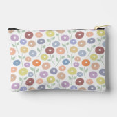 Wazig Bloemmotief Pastels op Wit Etui (Achterkant)