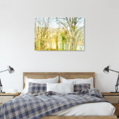 Wazig boslandschap met rivier canvas afdruk (Insitu (Slaapkamer))