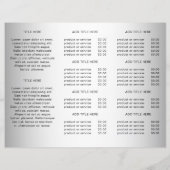 Wazig Grijs Achtergrond Aangepaste Logo Brochure (Achterkant)