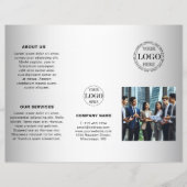 Wazig Grijs Achtergrond Aangepaste Logo Brochure (Voorkant)