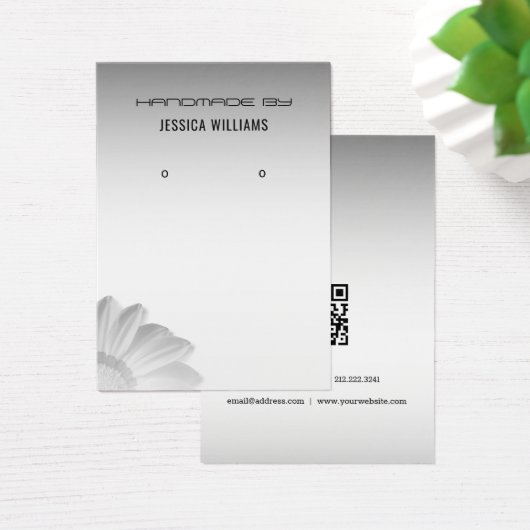 Wazig Grijs Achtergrond Sieraden Display kaart (Bureau)