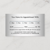 Wazig Grijze Achtergrond Wazig Gerbera Bloem Afsprakenkaartje (Achterkant)