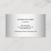 Wazig Grijze Achtergrond Wazig Gerbera Bloem Visitekaartje (Achterkant)