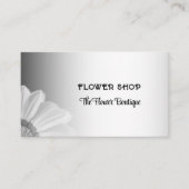 Wazig Grijze Achtergrond Wazig Gerbera Bloem Visitekaartje (Voorkant)