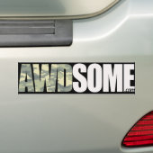 wazig leger bumpersticker (Op auto)