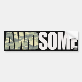 wazig leger bumpersticker