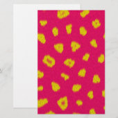 Wazig pluizig monsterbont briefpapier (Voorkant / Achterkant)