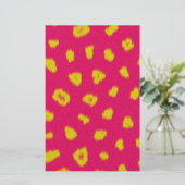 Wazig pluizig monsterbont briefpapier (Staand voorkant)
