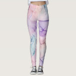 Wazige etherische pastel waterverf inktachtige fan leggings<br><div class="desc">Broeken</div>
