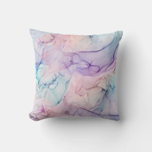 Wazige etherische pastel waterverf inktzachte fant kussen