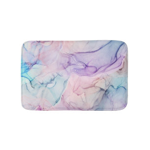 Wazige Ethische Pastel Waterverf Inkt Fantasie Gla Badmat