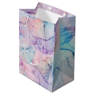 Wazige Ethische Pastel Waterverf Inkt Fantasie Gla Medium Cadeauzakje