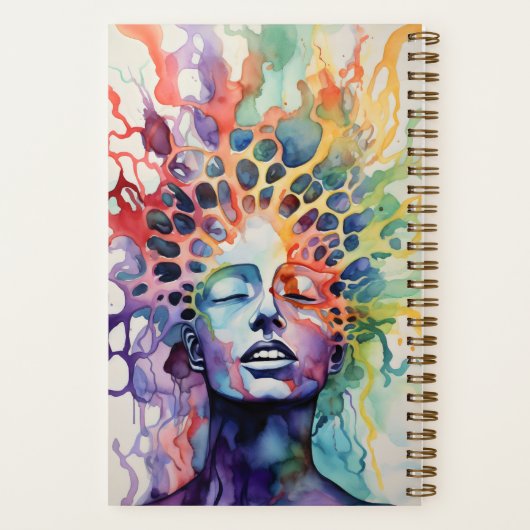 Wazige Grenzen Aangepaste naam Notitieboek (Achterkant)