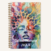 Wazige Grenzen Aangepaste naam Notitieboek (Voorkant)