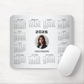 Wazige Grijze Achtergrond Aangepaste Foto 2026 Kal Muismat (Met muis)