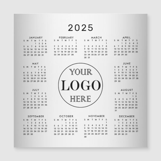 Wazige Grijze Achtergrond Aangepaste Logo 2025 Kal (Voorkant)