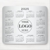 Wazige Grijze Achtergrond Aangepaste Logo 2025 Kal Muismat (Voorkant)