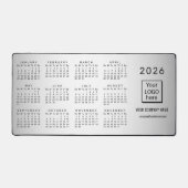 Wazige Grijze Achtergrond Aangepaste Logo 2026 Kal Bureaumat (Voorkant)