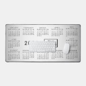 Wazige Grijze Achtergrond Aangepaste Logo 2026 Kal Bureaumat (Keyboard & Muis)