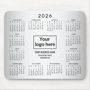 Wazige Grijze Achtergrond Aangepaste Logo 2026 Kal Muismat