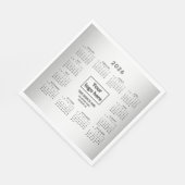 Wazige Grijze Achtergrond Aangepaste Logo 2026 Kal Servet (Hoek)