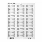 Wazige Grijze Achtergrond Aangepaste Logo Business Etiket (Full Sheet)