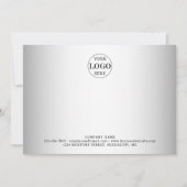 Wazige Grijze Achtergrond Aangepaste Logo Business Notitiekaartje (Voorkant)