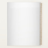 Wazige Grijze Achtergrond Aangepaste Logo Business Planner (Achterkant)