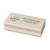 Wazige Grijze Achtergrond Aangepaste Logo Business Rubberstempel (Stempel)