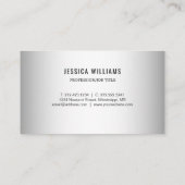 Wazige Grijze Achtergrond Aangepaste Logo Visitekaartje (Achterkant)