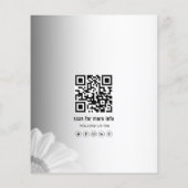 Wazige grijze achtergrond Prijslijst social media Flyer (Achterkant)