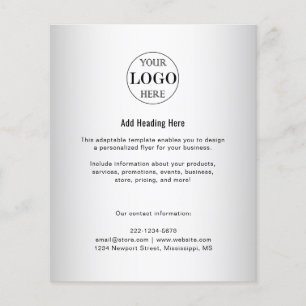 Wazige grijze achtergrond Social Media Logo Busine Flyer