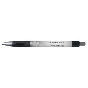 Wazige grijze achtergrond Wazige Gerbera bloem Pen