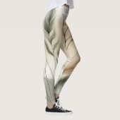 Wazige groene moderne botanische boho-bruiloft leggings (Rechts)