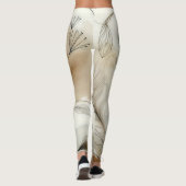 Wazige groene moderne botanische boho-bruiloft leggings (Achterkant)