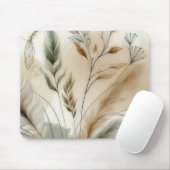 Wazige groene moderne botanische boho-bruiloft muismat (Met muis)