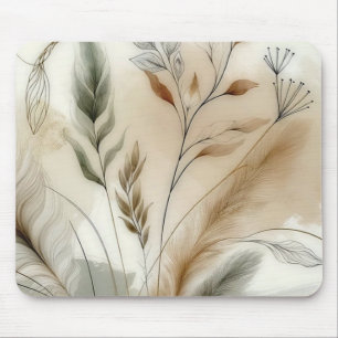 Wazige groene moderne botanische boho-bruiloft muismat