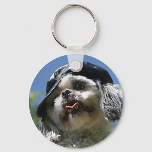 wazige hond sleutelhanger (Voorkant)