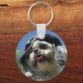 wazige hond sleutelhanger (Voorkant)