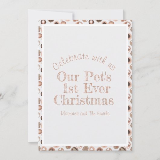 Wazige kerst uitnodigingskaart kaart (Voorkant)