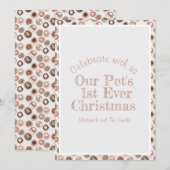 Wazige kerst uitnodigingskaart kaart (Voorkant / Achterkant)