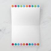 Wazige Kleur Stippen Plezierige Uitnodiging/ Aanko Kaart (Binnen)