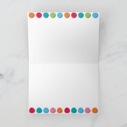 Wazige Kleur Stippen Plezierige Uitnodiging/ Aanko Kaart (Binnen)