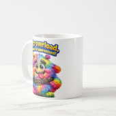 Wazige Kleurrijke "Ding" Koffiemok (Voorkant links)
