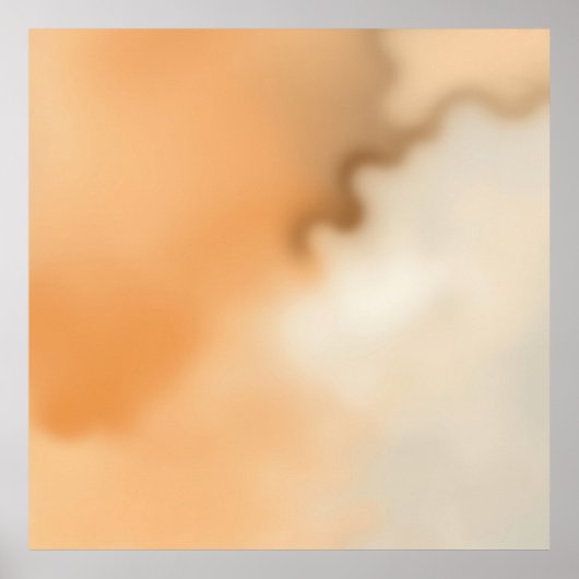 Wazige kunst echo's van warmte poster (Voorkant)