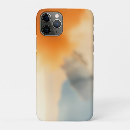 Wazige Kunst Neutraal Warm Abstract Case-Mate iPhone Case (Achterkant)