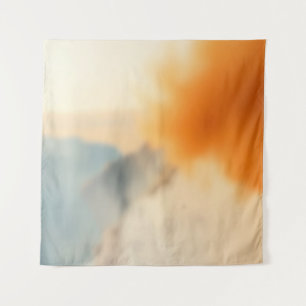 Wazige Kunst Neutraal Warm Abstract Wandkleed